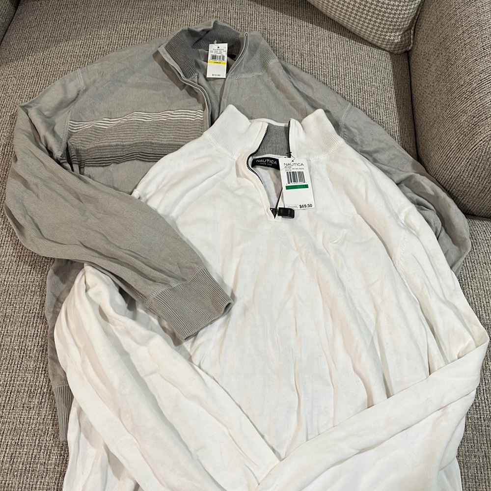 NWT - two mens sweaters size large